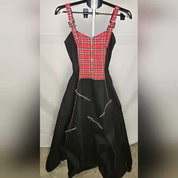 Y2K Deadstock Super Low Fat Hot Topic Whimsigoth Emo Maxi Dress, XL - Picture 2 of 8